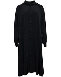 Yohji Yamamoto - Hooded Button-Up Dress - Lyst