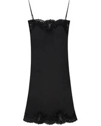 Stella McCartney - Guipere Lace-Trim Midi Dress - Lyst