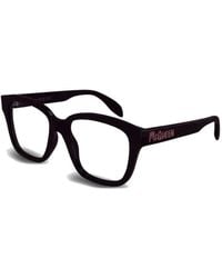 McQueen - Brille Mit Eckigem Gestell - Lyst