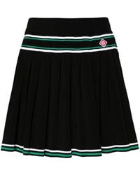 Casablancabrand - Striped Pleated Skirt - Lyst