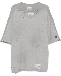 Maison Mihara Yasuhiro - Distressed-Effect Layered-Detail T-Shirt - Lyst