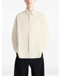 Lemaire - Regular Cotton And Silk Shirt - Lyst