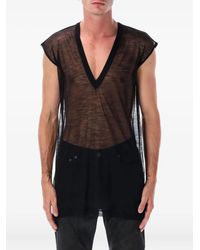 Rick Owens - Top Met Diepe V-Hals - Lyst