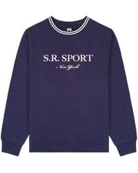 Sporty & Rich - Logo-print Crew-neck Sweatshirt - Lyst