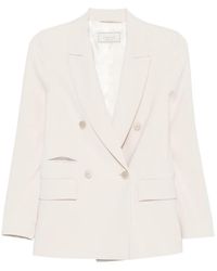 Peserico - Double-Breasted Blazer - Lyst