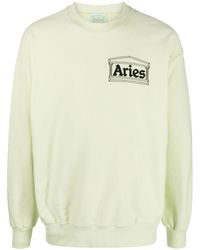 Aries - Logo Crew-neck Sweatshirt - Lyst