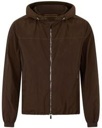Moorer - Chaqueta Con Capucha Y Cremallera - Lyst