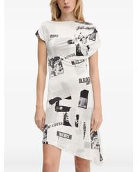 Desigual - Newspaper-Print Dress - Lyst