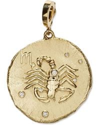 Azlee - 18Kt Of The Stars Scorpio Pendant Necklace - Lyst