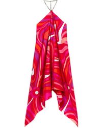 PUCCI - Neckholder-Kleid Mit Marmo-Print - Lyst