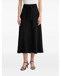 DKNY - Jupe Trapèze À Taille Nouée - Lyst