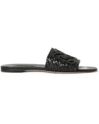 Casadei - Ischia Woven Leather Sandals - Lyst