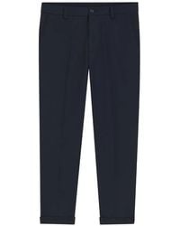 BOSS - Pressed-Crease Turn-Up Trousers - Lyst