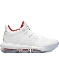 lebron 16 shoes black and red