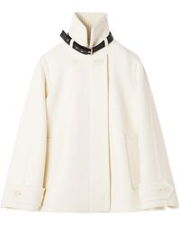 Lanvin - Buckle-Detail Double-Breasted Coat - Lyst