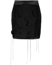 Peserico - Appliqué-detail Organza Mini Skirt - Lyst