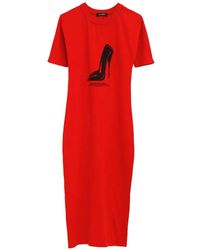 Willy Chavarria - Print T-Shirt Dress - Lyst