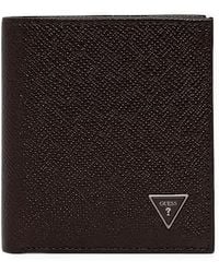 Guess - Milano Logo-Plaque Bi-Fold Wallet - Lyst