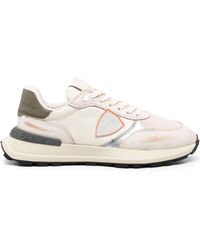 Philippe Model - Antibes Sneakers - White, Orange And Military Green - Lyst