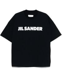 Jil Sander - T-Shirt Mit Logo-Print - Lyst