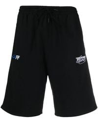 Off-White c/o Virgil Abloh - Exact Opp Skate Cotton Track Shorts - Lyst
