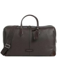 The Bridge - Weekend Grained Leather Luggage Bag - Lyst