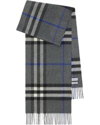Burberry - Schal Aus Kaschmir Mit Check - Lyst