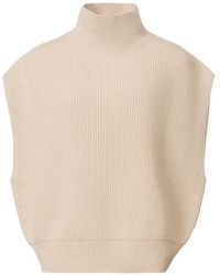 Fabiana Filippi - High-Neck Ribbed-Knit Vest - Lyst
