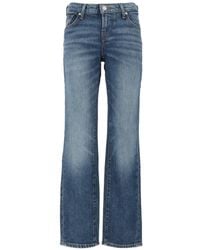 7 For All Mankind - Low Cigarette Straight-Leg Jeans - Lyst