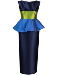 D'Estree - Cy Colour-block Midi Dress - Lyst