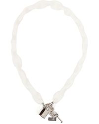 MM6 by Maison Martin Margiela - Padlock Chain-link Necklace - Lyst