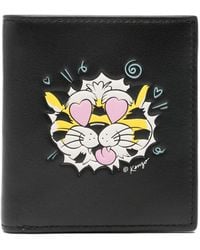 KENZO - Tiger-Graphic Bifold Wallet - Lyst