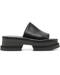 【関税込み】Faith Sandals - Clergerie - Black - Leather Faith Sandals - Clergerie - Black - Leather