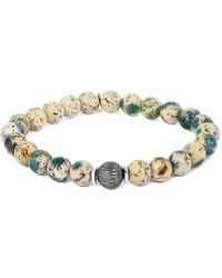 Tateossian - Bracciale Con Perline Lhasa Graffiato - Lyst