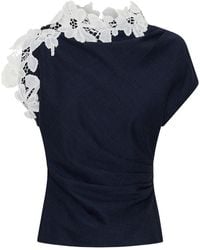 Anna Quan - Meier Lace-Trimmed Top - Lyst