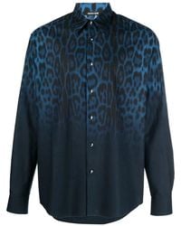 Roberto Cavalli - Jaguar Degrade Print Cotton Shirt - Lyst