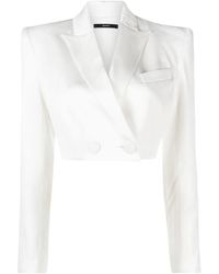 Alex Perry - Cropped Single-Breasted Blazer - Lyst