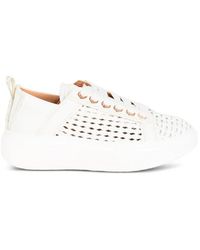 Alexander Smith - Wembley Perforated Leather Sneakers - Lyst