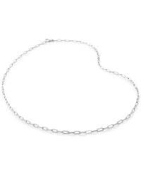 Monica Vinader - Recycled Sterling- Paperclip-Chain Necklace - Lyst