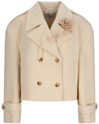 GIUSEPPE DI MORABITO - Double-Breasted Floral-Detail Jacket - Lyst