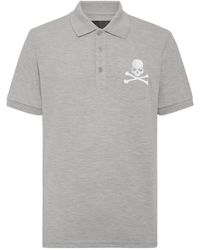 Philipp Plein - Pique Polo Shirt Ss Skull & Bones - Lyst