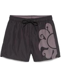 Sundek - Badeshorts Mit Sonnen-Print - Lyst