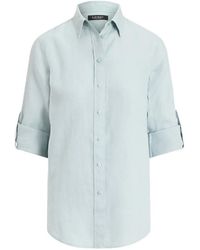 Ralph Lauren - Roll-Tab Sleeve Shirt - Lyst