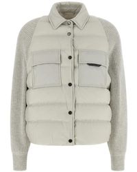 Brunello Cucinelli - Short Padded Jacket - Lyst