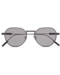 Zegna - Sonnenbrille mit rundem Gestell - Lyst