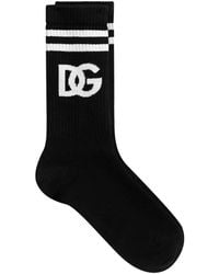 Dolce & Gabbana - Cotton Logo Socks - Lyst