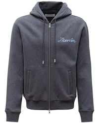 Lanvin - Sudadera De Algodón Y Cachemira Con Capucha Y Cremallera - Lyst