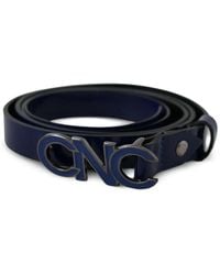 CoSTUME NATIONAL - Logo-Buckle Patentt-Leather Belt - Lyst