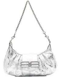 Balenciaga - Pamela Metallised-Leather Shoulder Bag - Lyst
