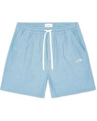 Les Deux - Stan Seersucker Swim Shorts - Lyst
